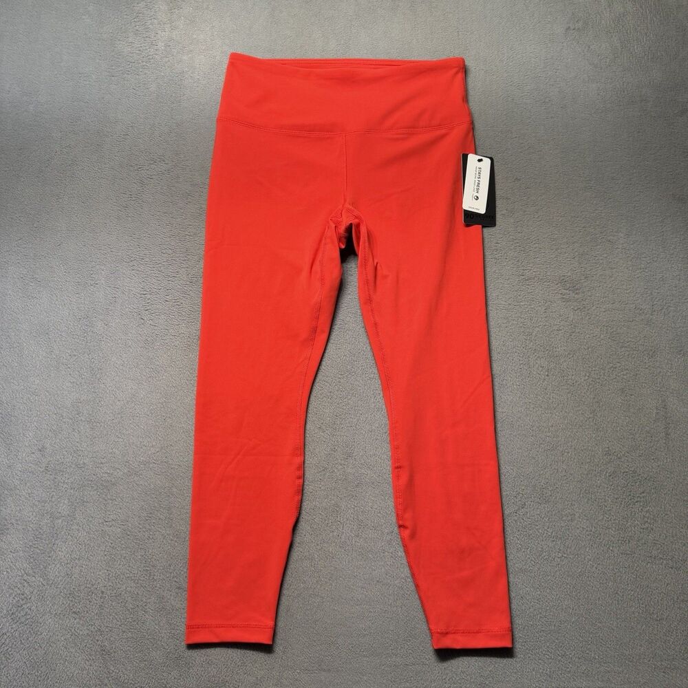 90 Degree By Reflex Interlink Womens Large Red Ankle Leggings Activewear NWT